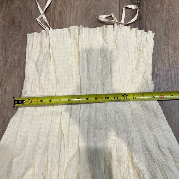 ASTR THE LABEL Women's Sunny Pleated Midi Dress Size M In Soft Yellow - Picture 10 of 13